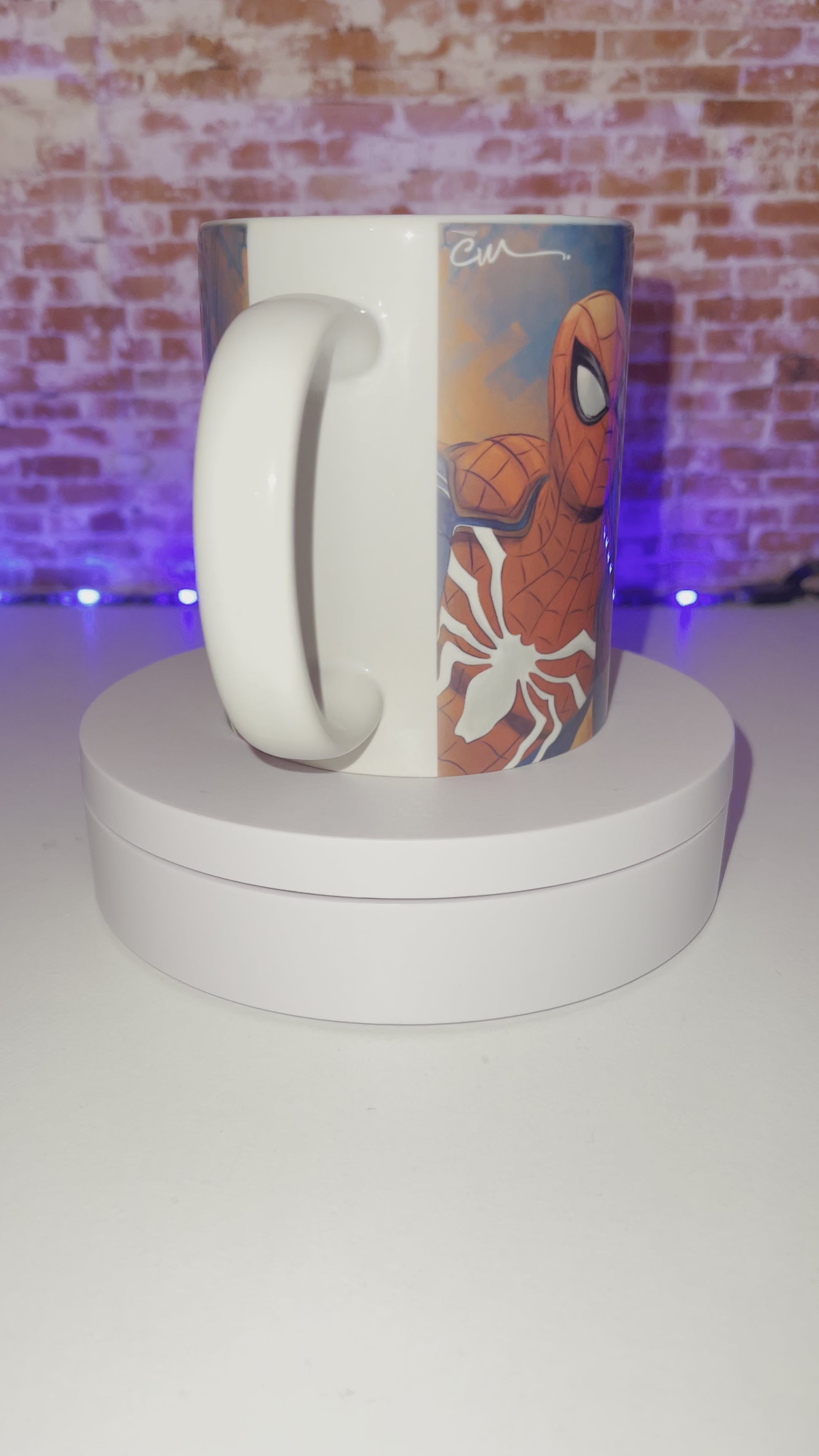 tazza mug spiderman supereroe marvel personalizzata con nome e scatola